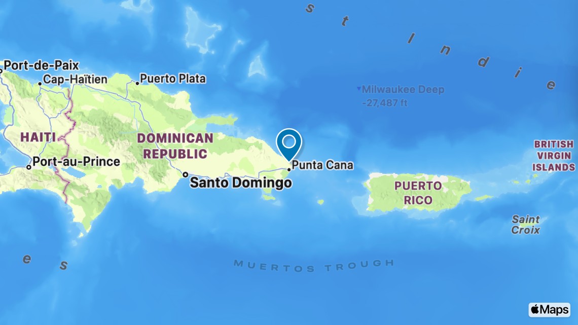 Trip itinerary map